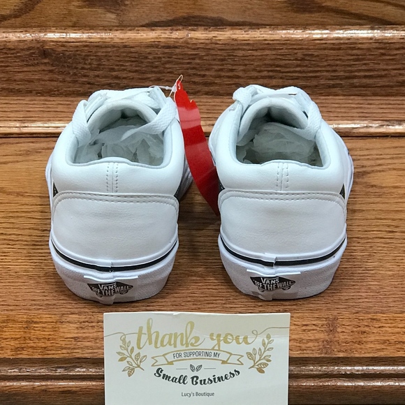 Vans Old Skool Tumble Black True White Shoes - Picture 6 of 8